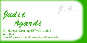 judit agardi business card